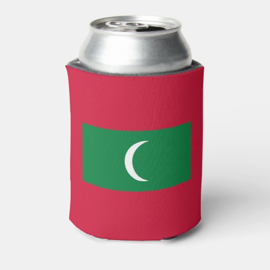 Maldiven vlag blikjeskoeler (Blikje Achterkant)