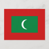 Maldiven Vlag Briefkaart (Voorkant)