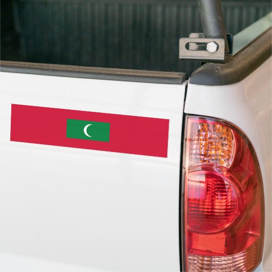 Maldiven vlag bumpersticker (Op Truck)