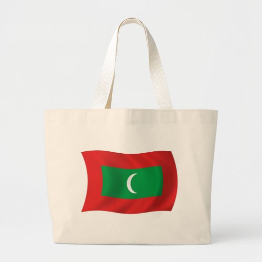 Maldiven Vlag Canvas tas (Voorkant)