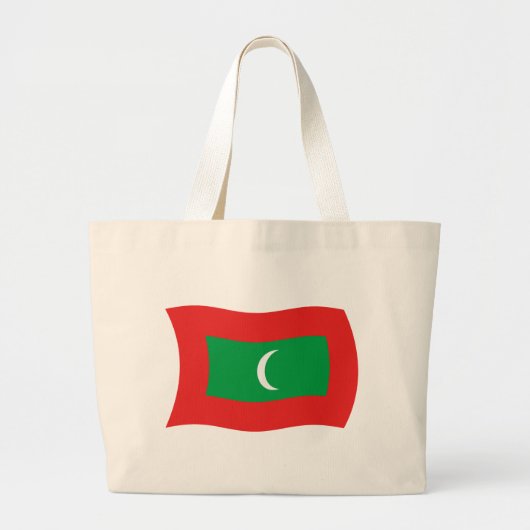 Maldiven Vlag Canvas tas (Voorkant)