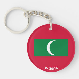 Maldiven Vlag charmerend patriottisch Sleutelhanger