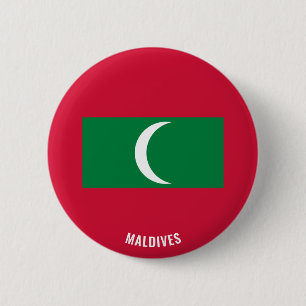 Maldiven Vlag Cute Patriotic Ronde Button 5,7 Cm