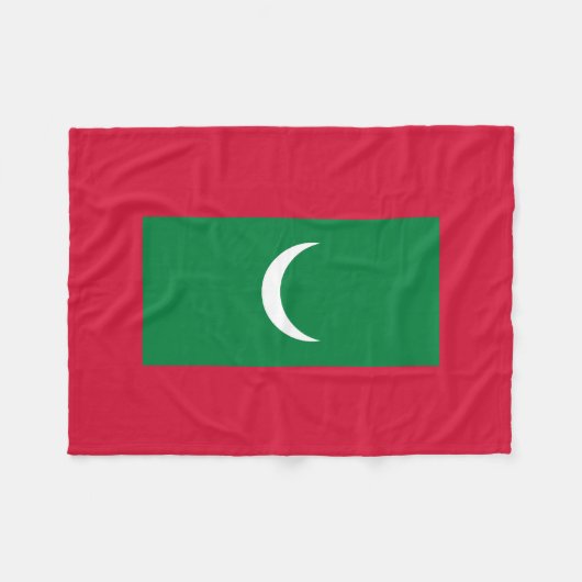 Maldiven vlag fleece deken (Voorkant (Horizontaal))