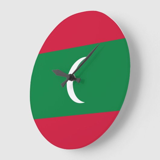 Maldiven vlag grote klok (Hoek)