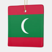 Maldiven vlag keramisch ornament (Links)