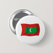 Maldiven Vlag Knop Ronde Button 5,7 Cm (Voorkant /achterkant)