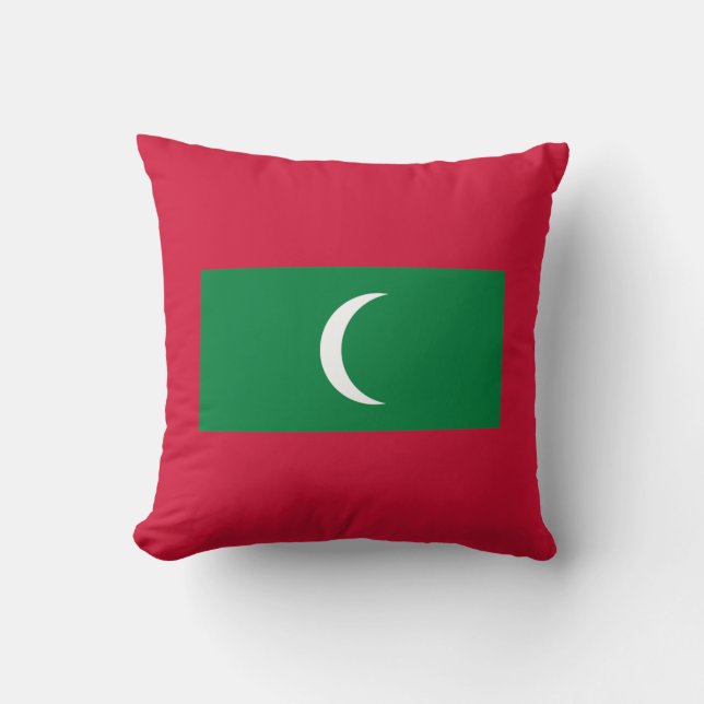 Maldiven vlag kussen (Voorkant)