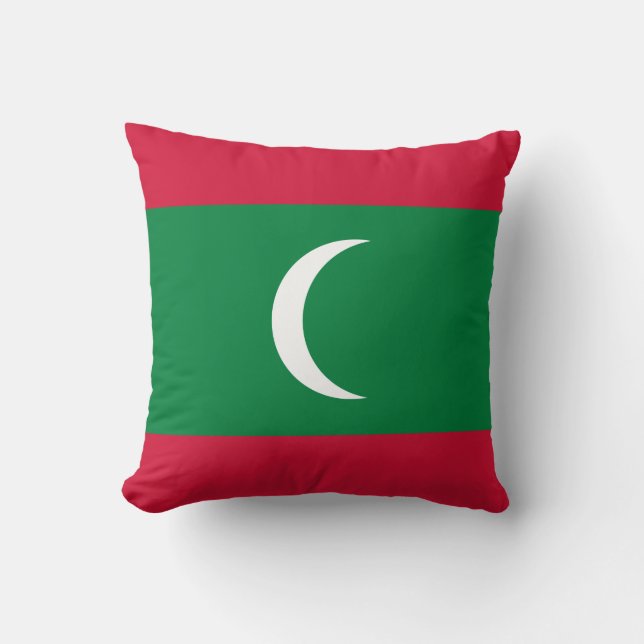 Maldiven vlag kussen (Voorkant)