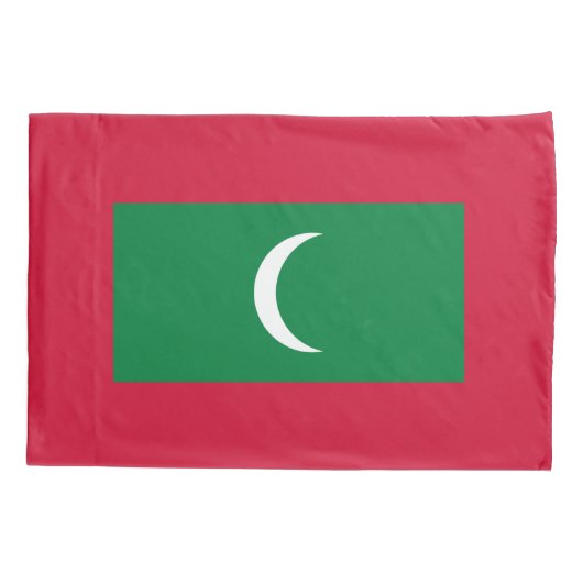 Maldiven vlag kussensloop (Achterkant)