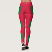 Maldiven vlag leggings (Achterkant)