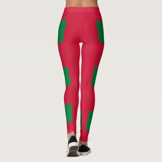 Maldiven vlag leggings (Achterkant)