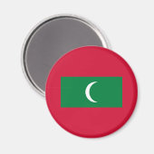 Maldiven vlag magneet (Voorkant / Achterkant)