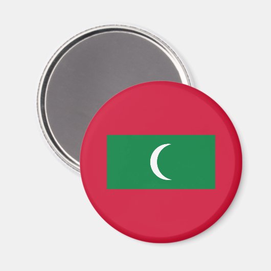 Maldiven vlag magneet (Voorkant / Achterkant)