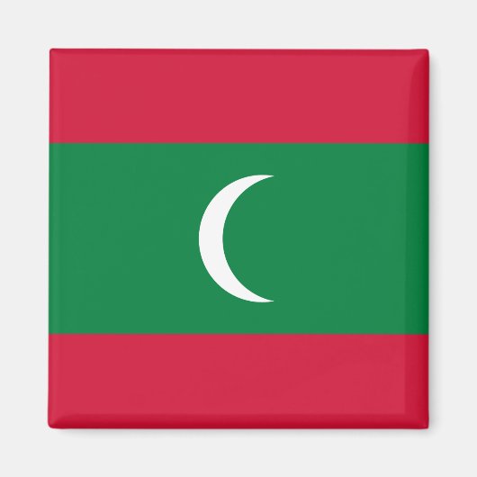 Maldiven vlag magneet (Voorkant)