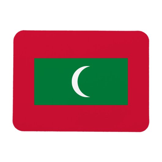 Maldiven vlag magneet (Horizontaal)