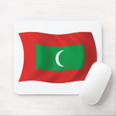Maldiven Vlag Muismat (Met muis)