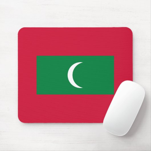 Maldiven vlag muismat (Met muis)