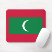 Maldiven vlag muismat (Met muis)
