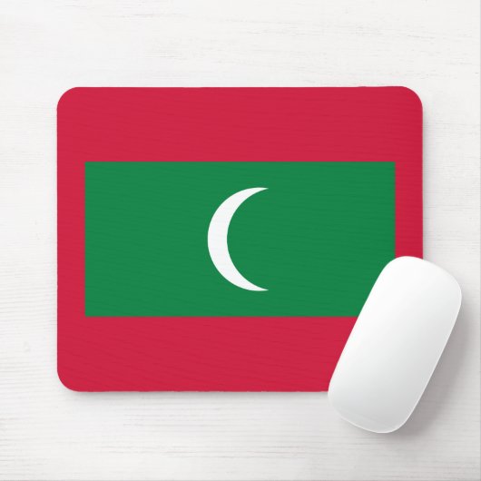 Maldiven vlag muismat (Met muis)