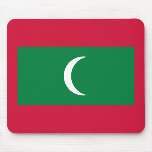 Maldiven vlag muismat (Voorkant)