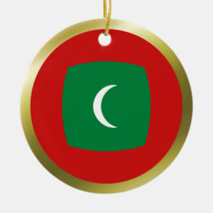 Maldiven Vlag Ornament