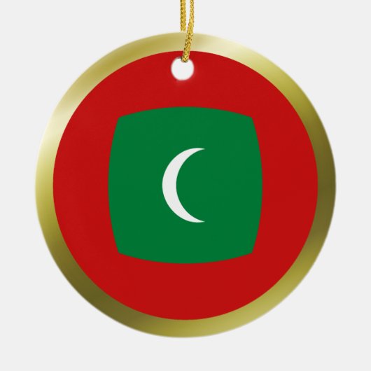 Maldiven Vlag Ornament (Voorkant)