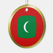 Maldiven Vlag Ornament (Links)