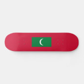 Maldiven vlag persoonlijk skateboard (Horizontaal)