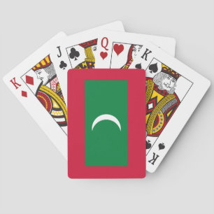 Maldiven vlag pokerkaarten