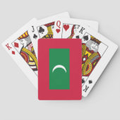 Maldiven vlag pokerkaarten (Achterkant)