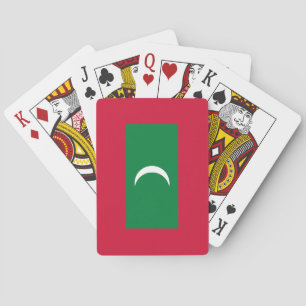 Maldiven vlag pokerkaarten