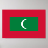Maldiven vlag poster (Voorkant)