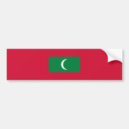 Maldiven vlag (Republiek der Maldiven) Bumpersticker