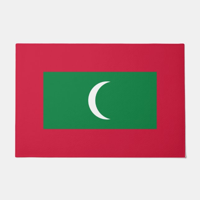 Maldiven vlag (Republiek der Maldiven) Deurmat (Voorkant)
