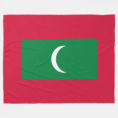 Maldiven vlag (Republiek der Maldiven) Fleece Deken (Voorkant (Horizontaal))