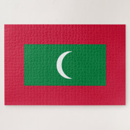 Maldiven vlag (Republiek der Maldiven) Legpuzzel