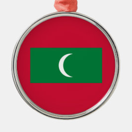 Maldiven vlag (Republiek der Maldiven) Metalen Ornament