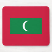 Maldiven vlag (Republiek der Maldiven) Muismat (Voorkant)