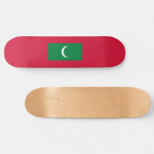 Maldiven vlag (Republiek der Maldiven) Persoonlijk Skateboard (Horizontaal)