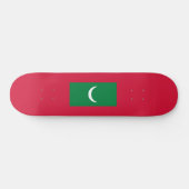 Maldiven vlag (Republiek der Maldiven) Persoonlijk Skateboard (Horizontaal)