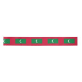 Maldiven vlag (Republiek der Maldiven) Satijnen Lint (Voorkant)