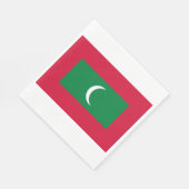 Maldiven vlag (Republiek der Maldiven) Servet (Hoek)
