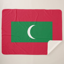 Maldiven vlag (Republiek der Maldiven) Sherpa Deken