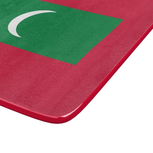 Maldiven vlag (Republiek der Maldiven) Snijplank (Hoek)