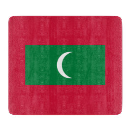 Maldiven vlag (Republiek der Maldiven) Snijplank