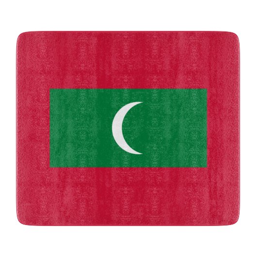 Maldiven vlag (Republiek der Maldiven) Snijplank (Voorkant)