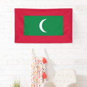 Maldiven vlag (Republiek der Maldiven) Spandoek (Insitu)