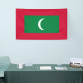 Maldiven vlag (Republiek der Maldiven) Spandoek (Beurs)