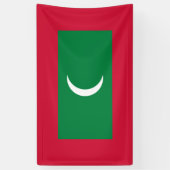 Maldiven vlag (Republiek der Maldiven) Spandoek (Verticaal)